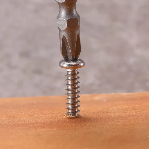 Vista 6 de Tornillo de madera #4 x 1, 100 piezas, de acero inoxidable 18-8 (304), cabeza plana, de autorroscado rápido, para panel de yeso, de SG TZH
