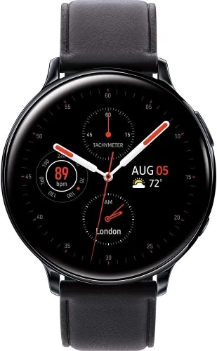 Vista 3 de SAMSUNG Galaxy Watch Active2 LTE Smartwatch (acero inoxidable, 1.732 pulgadas, negro) (renovado)