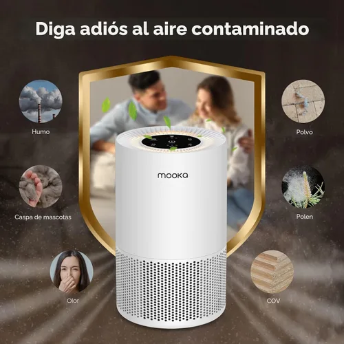 Vista 2 de Purificadores de aire para el hogar habitaciones grandes de hasta 1200 pies cuadrados, MOOKA H13 True HEPA Purificador de aire para dormitorio
