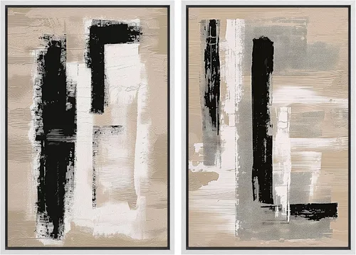 Vista 91 de MUDECOR Lienzo enmarcado para pared, bosque brumoso, reflejos, paisaje tranquilo, ilustraciones modernas, arte decorativo, bohemio, tranquilo/zen