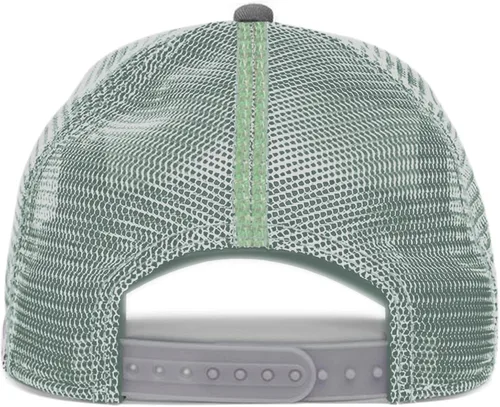 Vista 4 de Gorra de béisbol unisex de malla con parche cuadrado para mujer y hombre