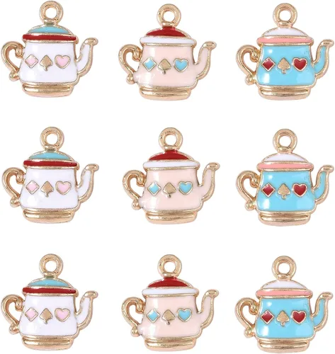 Vista 17 de LiQunSweet 80 unidades de 4 estilos de dientes saludables para cepillo de dientes, dientes esmaltados, mini dijes para hacer joyas, accesorios