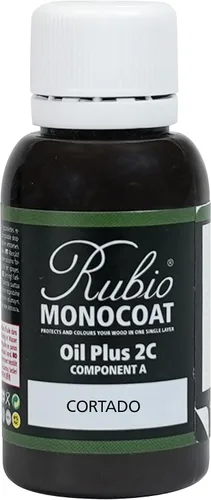 Vista 92 de Rubio Monocoat Muestra de Tinte y Acabado para Madera - Niebla 5% Aceite Plus Parte A Aceite de linaza para madera de secado rápido y ecológico