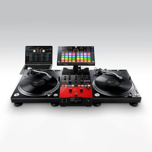 Vista 7 de Pioneer DJ DJM-S5 Mezclador de 2 canales para Serato DJ, rojo/negro