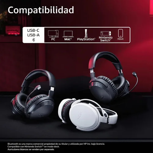 Vista 10 de HyperX Cloud Stinger 3 - Auriculares inalámbricos para juegos para Xbox, HyperX Signature Comfort, diadema ajustable, inalámbricos, color negro