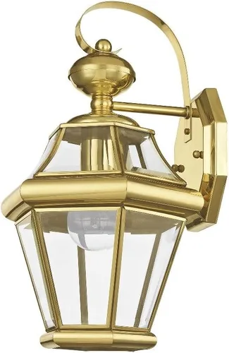 Vista 5 de Livex Lighting 2161-04 Farol de pared para exteriores con pantallas de vidrio biselado transparente, color negro Persianas de vidrio biselado