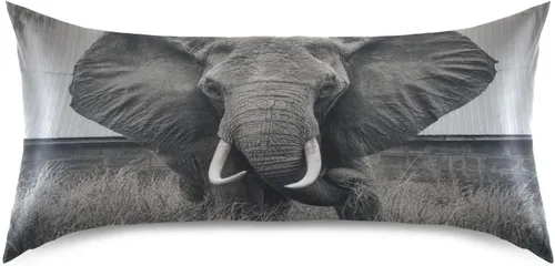 Vista 29 de Blueangle Bear Panda - Funda de almohada de satén para cabello y piel, tamaño estándar (20 x 26 pulgadas), fundas de almohada de satén con cierre