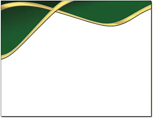 Vista 2 de Spirit Border - Papel de borde con certificado láser y inyección de tinta (25 certificados, negro/dorado)