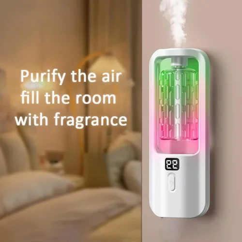 Vista 8 de Difusor de aroma Fragancia Aceite Esencial Máquina de Aromaterapia Montada en la Pared Humidificador Ambientador Dormitorio Inodoro