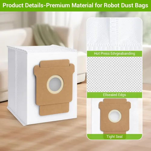 Vista 4 de Paquete de 16 bolsas de polvo combinadas Plus 405 para Roomba Essential Q0520/Plus 405 Combo/Plus 505 Combo/Plus 504 Vac/Y0140