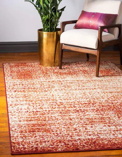 Vista 14 de Unique Loom - Tapete con diseño abstracto, informal, moderno y contemporáneo de la colección otoñal, rectangular de 2 x 3 pies, diseño rústico