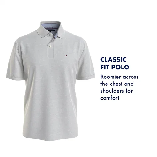 Vista 5 de Tommy Hilfiger Polo de piqué de algodón de manga corta para hombre en ajuste clásico