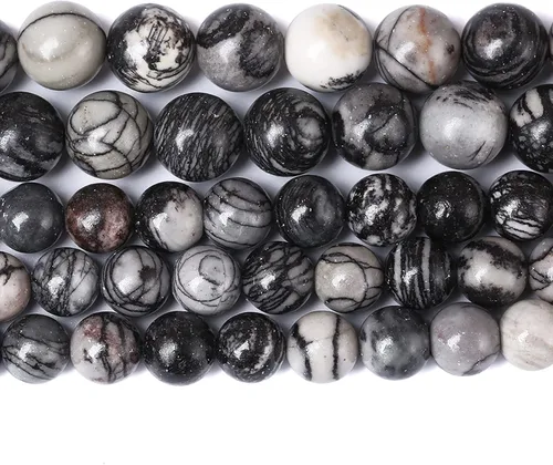 Vista 105 de 60 cuentas sueltas de piedra natural de turquesa africana de 0.236 pulgadas (6 mm) para hacer joyas, pulseras de bricolaje