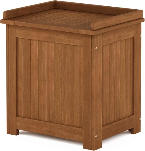Vista 8 de Furinno FG19917 Tioman - Enfriador de madera para exteriores, natural