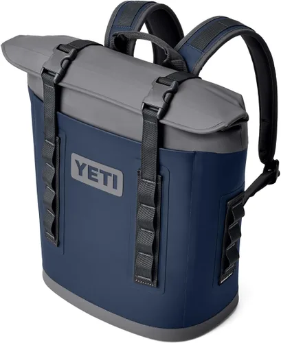 Vista 4 de YETI Hopper M Series Mochila enfriadoras de lados suaves con acceso MagShield Azul marino