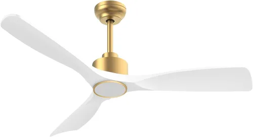 Vista 8 de OFANTOP - Ventilador de techo de 52 pulgadas con motor CC silencioso de alto CFM, luces, control remoto, listado ETL, ventilador inteligente moderno