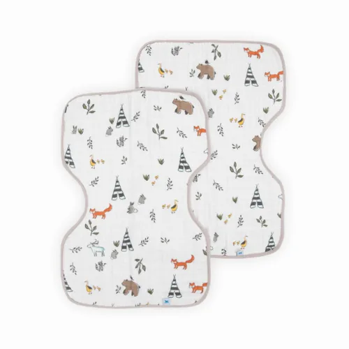 Vista 25 de Little Unicorn Paquete de 2 paños ultra absorbentes para eructos de alta calidad, suaves para la piel del bebé, tamaño más grande, diseño