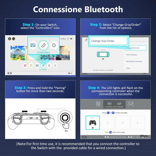 Vista 7 de NexiGo Hall Effect Controller (No Drift, No Deadzone) with Hall Sensing Joystick for SwitchSwitch LiteOLED, Wireless Bluetooth Controller with