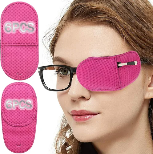 Vista 8 de Parches para ojos para adultos y niños, parche para ojos para lentes para tratar ojos perezosos, ambliopía, estrabismo para ojos izquierdos