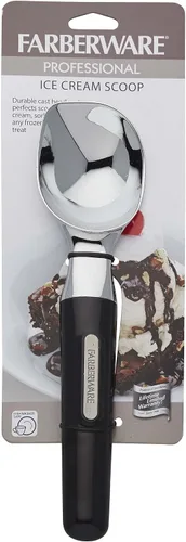 Vista 9 de Cuchara de helado profesional Farberware con mango cómodo, resistente, cuchara de grado profesional, cuchara de forma perfecta, ideal para cucharas
