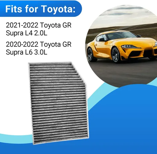 Vista 4 de Filtro de aire de cabina para BMW X3 X4 IX3 Z4 330i 330e 430i M340i M440i M440i Z4 Toyota GR Supra reemplaza CAF15031 64119382886 64119382885 8