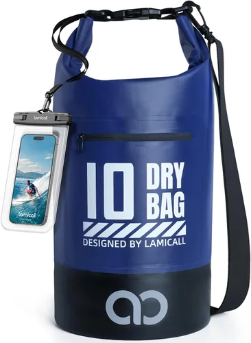 Vista 11 de Lamicall Bolso Seco Pequeño, Bolso Impermeable - [Duradero y Flotante] Bolso a Prueba de Agua de 1.32/2.64/5.28/7.92/10.56 galones con Funda