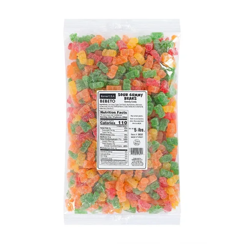 Vista 15 de Kervan Candy Bebeto 12 Sabores Gomitas de Oso - Gomitas Afrutadas, Blandas y Dulces a Granel para Niños, Snacks de Regalo y Fiestas - Bolsa