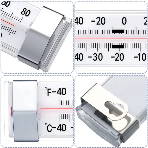 Vista 4 de Paquete de 12 termómetros para nevera y congelador 12-pack Thermometer material Plastics Stainless Steel Good quality Easy to install Cheap