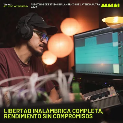 Vista 3 de AIAIAI TMA-2 Studio Wireless+ Auriculares sobre oreja, tecnología W+ Link, construcción totalmente modular, audio inalámbrico sin comprimir, cojines