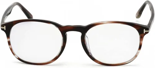 Vista 2 de Gafas graduadas Tom Ford FT 5680 -F-B Asian fit 053 Shiny Striped Marrón HavanaAzul, Rayas Brillantes Marrón HabanaAzul