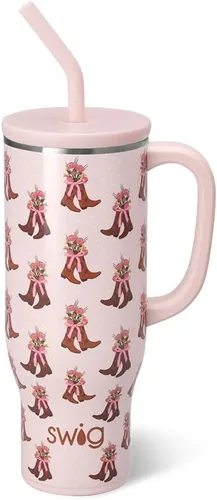 Vista 44 de Swig Life 40oz Insulated Mega Mug with Handle & Straw, Boho Desert DESIERTO BOHO