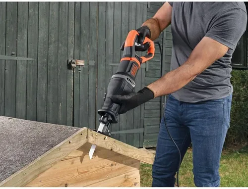 Vista 6 de BLACK+DECKER Sierra recíproca eléctrica de 7 amperios con soporte de rama extraíble (BES301K)