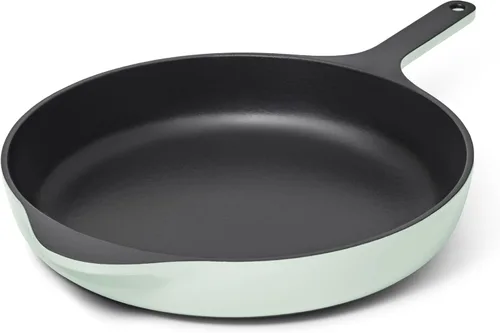 Vista 15 de Sartén de Hierro Fundido Caraway - Sartén de Hierro Fundido Esmaltada de 8" con Recubrimiento de 3 Capas de Esmalte - Sin Necesidad de Sazonado