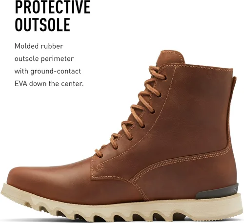 Vista 4 de Sorel Kezar - Botas altas WP para hombre botas de lluvia de cuero impermeables