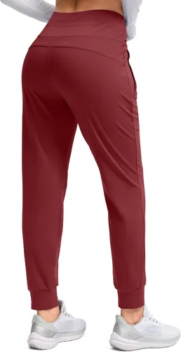 Vista 55 de G Gradual Pantalones deportivos con forro polar para mujer, de cintura alta, resistentes al agua, térmicos, para invierno, correr, senderismo