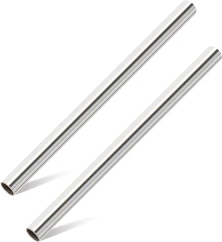 Vista 7 de Livabber Tubo redondo de acero inoxidable 304, pared de 0.06 pulgadas x 12 pulgadas de largo, tubo soldable a prueba de óxido para construcción