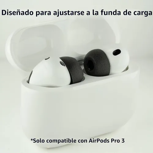 Vista 6 de Comply TrueGrip Almohadillas de repuesto premium de espuma viscoelástica para auriculares Apple AirPods Pro Gen 3 Comodidad duradera, ajuste