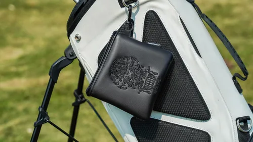 Vista 2 de Craftsman Golf Fundas para Cabezas de Palos de Golf de Calavera Esqueleto Negro para Maderas, Drivers, Híbridos y Hierros