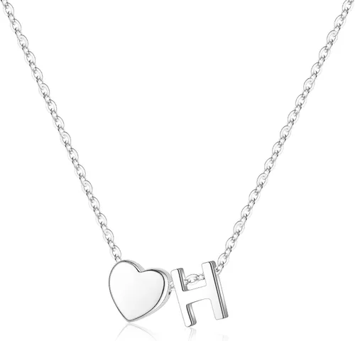 Vista 40 de Turandoss Mothers Day Gifts for Mom Wife - Dainty 18K Gold Plated Heart Initial A-Z Pendant Necklace Trendy Jewelry Heart Necklaces Birthday Mothers