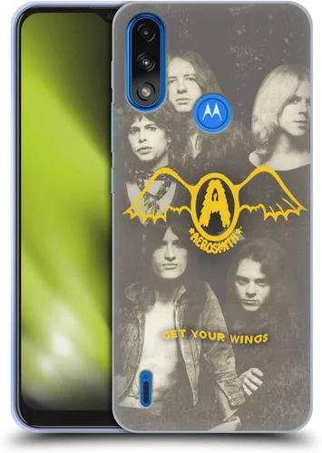 Vista 48 de Head Case Designs Officially Licensed Aerosmith Back in The Saddle Again Classics Gel Case [Military Grade Protection] Compatible with Moto E7
