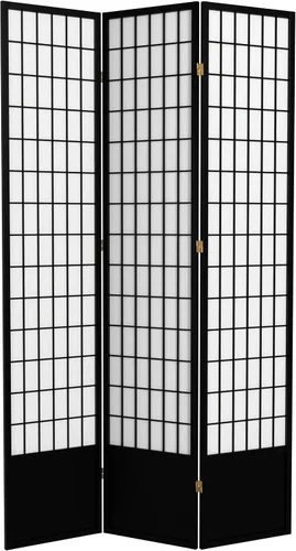 Vista 12 de Red Lantern Pantalla Shoji de 7 pies de alto, color natural, 8 paneles