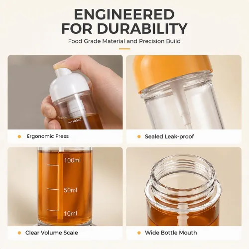 Vista 7 de Pulverizador de aceite 3.4 fl oz para cocinar, botella de spray Verde