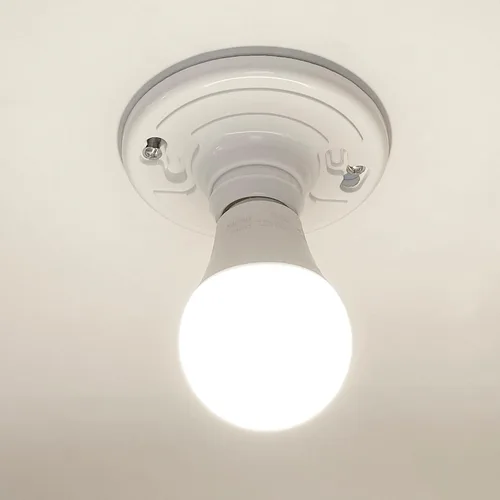 Vista 6 de Maxxima - Soporte para lámpara de plástico sin llave E26, base mediana de una pieza, paquete de 2 unidades Soporte para caja de salida, 660W