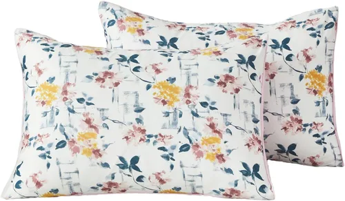 Vista 41 de WINLIFE Juego de 2 fundas de almohada de algodón 100%, tamaño estándar, de fibras largas, 20×26 pulgadas, fundas de almohada frescas, transpirables