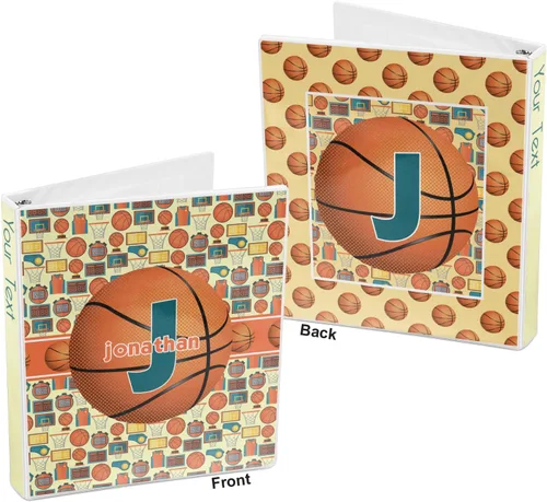 Vista 5 de Carpeta personalizada de baloncesto con 3 anillas, 1 pulgada, multicolor