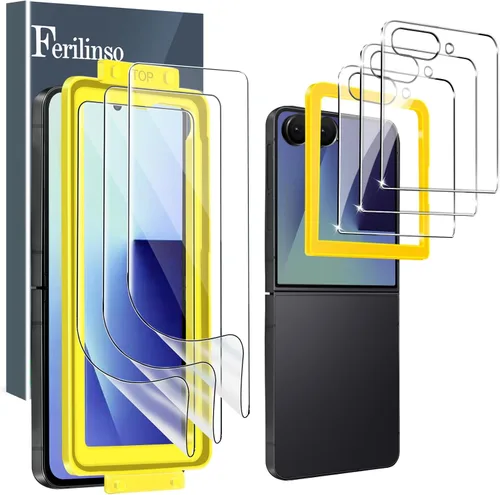 Vista 9 de Ferilinso Paquete de 6 Protectores de Lente de Cámara para Accesorios de iPhone 17 Pro, Compatible con Fundas de Teléfono, Cubierta de Vidrio