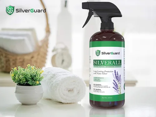 Vista 7 de SilverAll - Limpiador mejorado de peróxido de hidrógeno + plata activa, limpiador multiusos con protector plateado de larga duración, peróxido