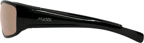 Vista 4 de Maxx Major Sport - Gafas de sol para motocicleta, color negro con lente ámbar de alta definición