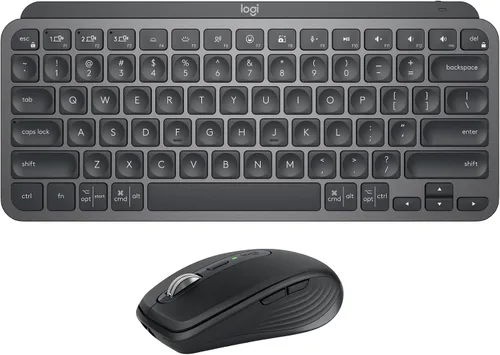 Vista 12 de Logitech MX Keys Mini teclado + mouse inalámbrico MX Anywhere 3S - Escritura fluida, teclas retroiluminadas, desplazamiento rápido, USB-C