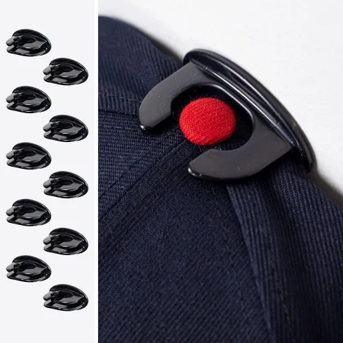 Vista 2 de Ganchos adhesivos prémium para sombreros, fabricados en Estados Unidos, estante de pared para gorras de béisbol, soportes de exhibición, perchas